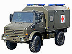 Unimog multi-stretcher ambulance